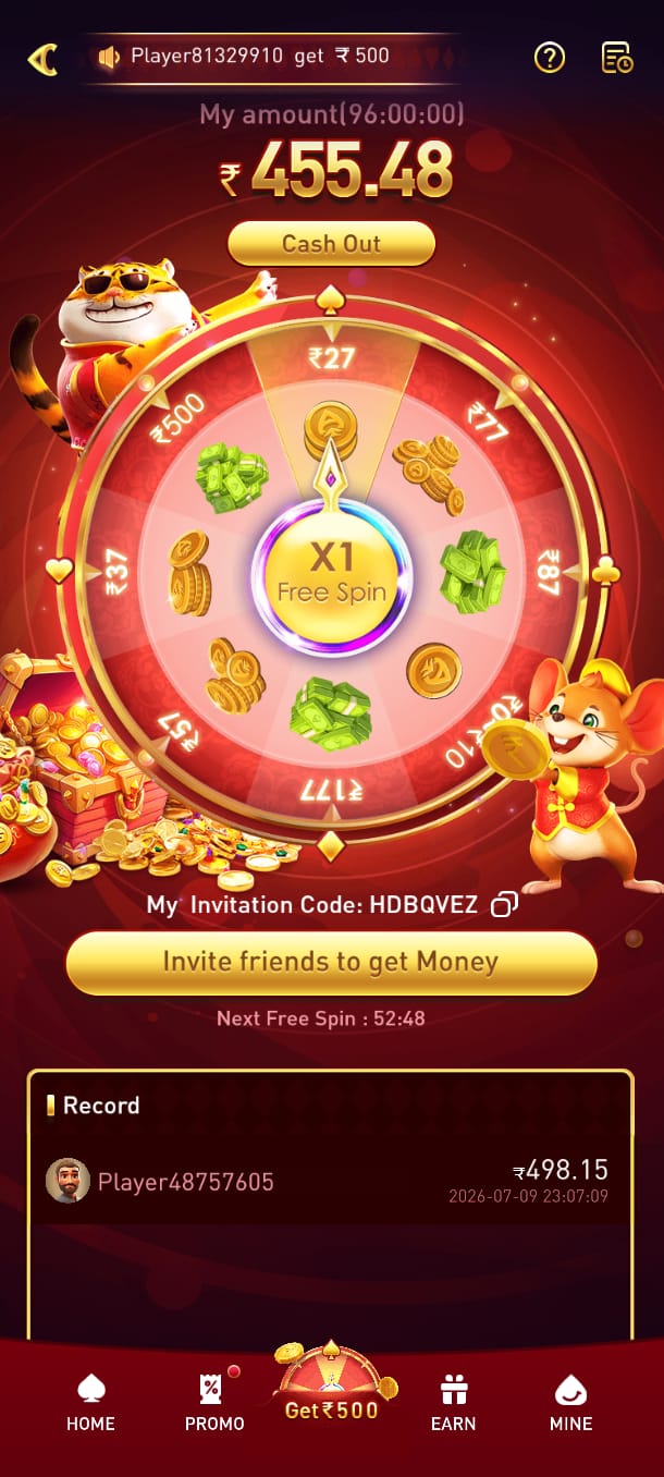 ACE777 Lucky Wheel screen with free spin wheel, cash out button, invitation code, rewards history, and bonus prizes.